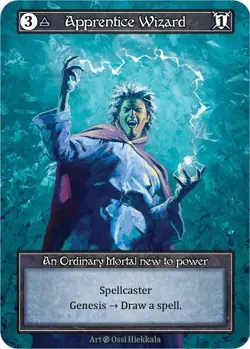 FOIL Sorcery Contested Realm - Apprentice Wizard (Foil) - Beta (B) - Image 1