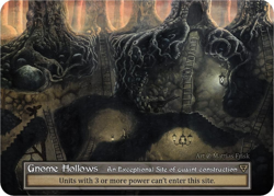 FOIL Sorcery Contested Realm - Gnome Hollows (Foil) - Beta (B) - Image 1