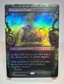 Overgrown Tomb Borderless FOIL Lorywn Eclipsed MTG Magic the Gathering - Image 1