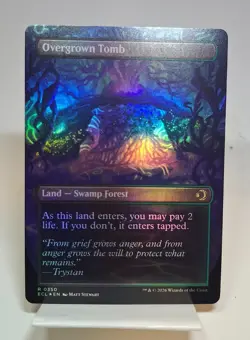 Overgrown Tomb Borderless FOIL Lorywn Eclipsed MTG Magic the Gathering - Image 2
