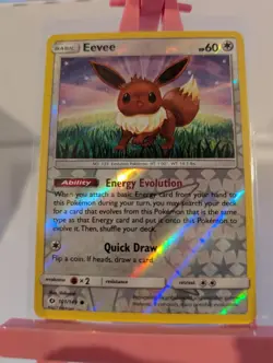 101/149 Eevee reverse holo Sun & Moon 2017 Base Pokemon - Image 1