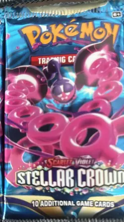 16 Packs Pokemon Scarlet and Violet 15 Stellar Crown (10 Cards) 1 Fabula Zombie - Image 2