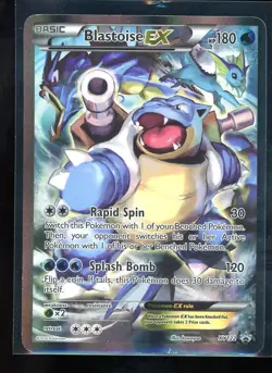 Pokemon TCG Blastoise EX XY122 Black Star Promo Generations Holo Full Art - Image 1