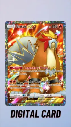 Entei EX Full Art Secluded Springs Pokemon TCG Pocket 2 Star ⭐⭐ (English) - Image 1
