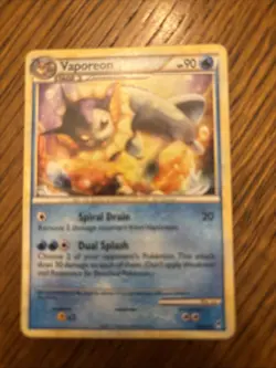 Vaporeon 52/95 LP Uncommon Rare - Call of Legends 2011 - Pokemon TCG - Image 1