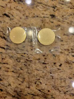 Pokemon TCG Metal Status Coins Burn & Poison Skull Band Aids Gold & White - Image 2