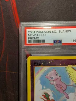 PSA 1 PR 2001 Pokemon Southern Islands Mew Promo 1/18 Reverse Holo Foil WOTC - Image 2