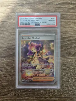PSA 10 Acerola's Mischief 183/132 SIR Mega Evolution MEG 2025 Pokemon - Image 1