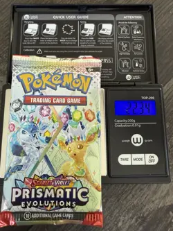 Heavy 22.34! Pokemon Prismatic Evolutions Booster Pack Sealed! Demi-God PackU! - Image 1