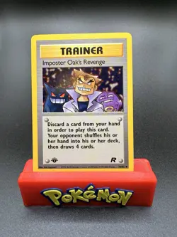 Imposter Oak’s Revenge 1st Edition Team Rocket 76/82 WOTC Vintage Pokemon NM - Image 1