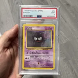 Pokemon 1999 Base Set Gastly #50 PSA 9 - Image 1