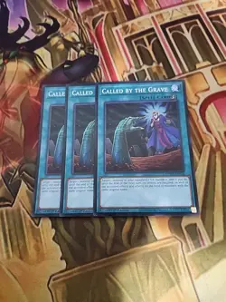 3X Called by the Grave SDWD-EN026 Common 1st Edition NM Yugioh - Image 1