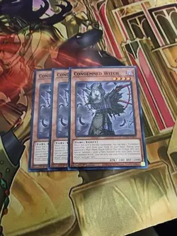 3X Condemned Witch - EG01-EN019 - Common 1st Edition NM Yugioh - Image 1