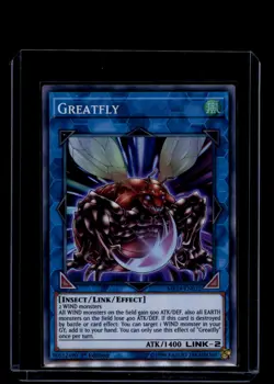 Yu-Gi-Oh! Greatfly #MP19-EN032 Super Rare 2019 Gold Sarcophagus Tin Mega Pack - Image 1