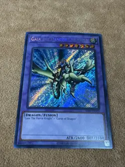 🔥 Yugioh Gaia the Dragon Champion LOB-EN125 25TH ANNI ~ SECRET RARE HOLOFOIL NM - Image 1