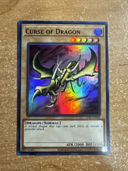 🔥 Yugioh Curse of Dragon LOB-EN066 SUPER RARE HOLOFOIL LEGEND OF BLUE-EYES NM - Image 1