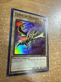 🔥 Yugioh Curse of Dragon LOB-EN066 SUPER RARE HOLOFOIL LEGEND OF BLUE-EYES NM - Image 3