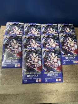 One Piece OP14 The Azure Sea’s Seven Sleeved Booster Pack Lot Of 10 - Image 1
