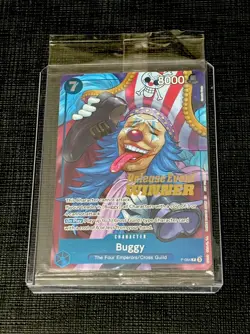 Sealed Buggy Release Event Winner P-084 One Piece Promo English Foil NM - Image 1