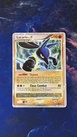 Pokemon Lucario LV X Promo Holo Diamond & Pearl DP12 110HP Card - Image 1