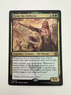 Tyvar the Bellicose MTG Magic the Gathering Card NM Near Mint MAT - Image 1