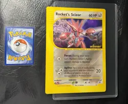 2002 ROCKETS SCIZOR 4 Pokemon BEST OF WINNER PROMO JUMBO VINTAGE CARD NINTENDO - Image 1