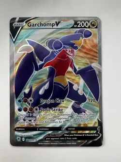 Pokemon Garchomp v TCG Full Art Holo Card Sword & Shield Astral Radiance 178/189 - Image 1