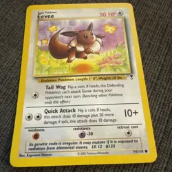 Pokemon TCG Eevee 74/110 Common Card Legendary Collection LP - Image 2