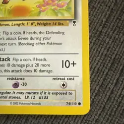 Pokemon TCG Eevee 74/110 Common Card Legendary Collection LP - Image 5