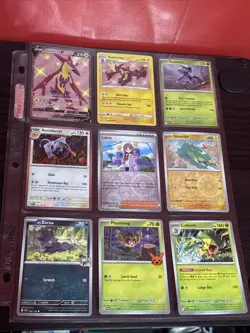 90 Pokemon Card Lot In 10 Binder Pages - Image 1