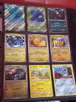 90 Pokemon Card Lot In 10 Binder Pages - Image 2
