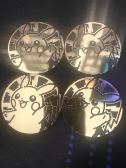 Pikachu Coin Collectible Pokemon TCG Cards Play Flip Coin - Image 1