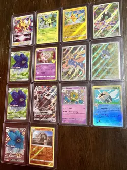 Pokemon TCG Full Art Holo And More (14 Cards) Vintage and Modern Mixed Lot LOOK - Image 1