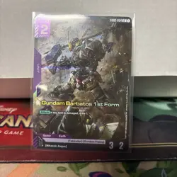 Gundam Barbatos 1st Form Gd02-054 LR Super Rare Gundam War Card - Image 1