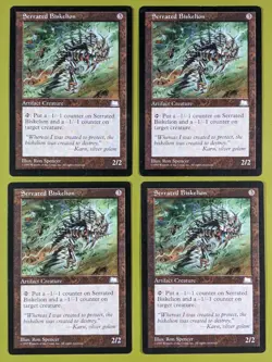 Serrated Biskelion x4 Weatherlight 4x Playset Magic the Gathering MTG - Image 1