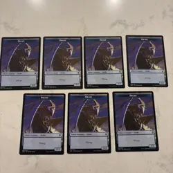 Magic the Gathering MTG Drake Token Tokens Set Of 7 - Image 1