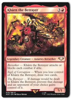 Kharn the Betrayer 79 MTG 40K NM - Image 1
