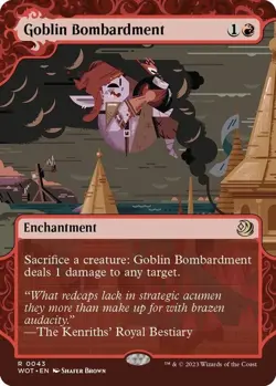 Goblin Bombardment : MTG / Wilds of Eldraine: Enchanting Tales #0043 / NM - Image 1