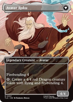 The Legend of Roku (Borderless) [Avatar: The Last Airbender] Foil Near Mint - Image 2