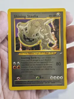 Pokemon 💎 Shining Steelix 112/105 Neo Destiny Secret Rare Holo LP/EX *See Pics* - Image 1