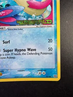 2005 Pokemon Milotic EX Emerald 8/106 Reverse Holo - Image 5