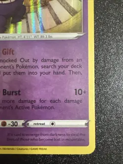 Pokemon Chilling Reign Gengar Holo NM - Image 3