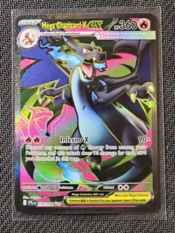 Pokemon Mega Charizard X ex (Secret Rare) Phantasmal Flames 109/094 - Image 1