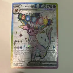 Espeon Ex 175 Pokemon TCG Scarlet & Violet Black Star Promo Holo Mint - Image 1