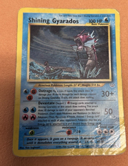 Pokemon Shining Gyarados 65/64 Neo Revelation Holo in Damaged Condition HP - Image 1