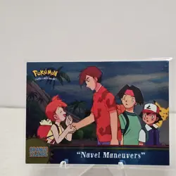 2000 Topps Pokemon TV Series 3 Foil #OR10 Orange Islands "Navel Maneuvers" Blue - Image 1