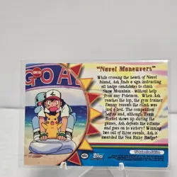 2000 Topps Pokemon TV Series 3 Foil #OR10 Orange Islands "Navel Maneuvers" Blue - Image 2