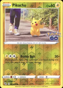 Pikachu 027/078 Pokemon Go Reverse Holo - Image 1