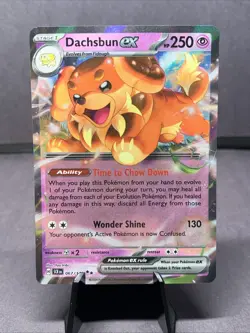 Pokemon TCG Dachsbun EX 067/142 Sv07: Stellar Crown Double Rare Holo NM 2024 - Image 1