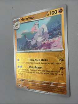 Pokemon TCG * Paradox Rift * 97/182 Mienshao REVERSE HOLO Uncommon * FRESH PK - Image 2